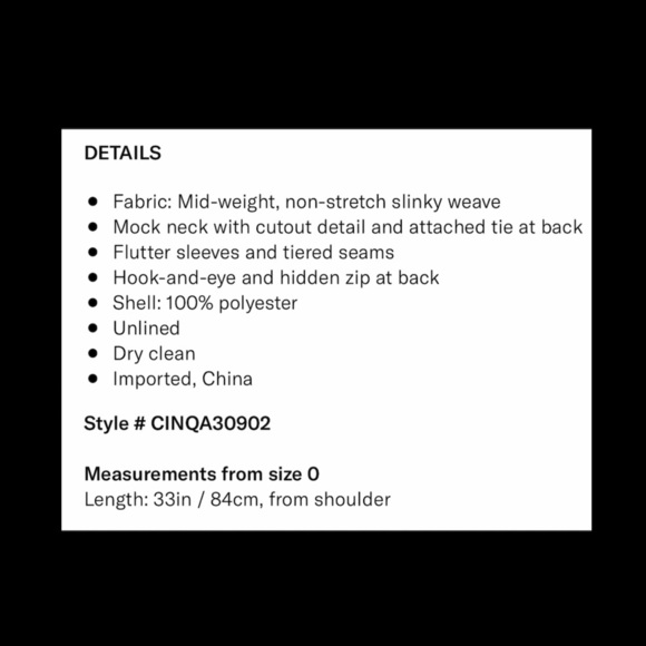 Cinq a Sept Rebecca Dress in Black. - Picture 5 of 8